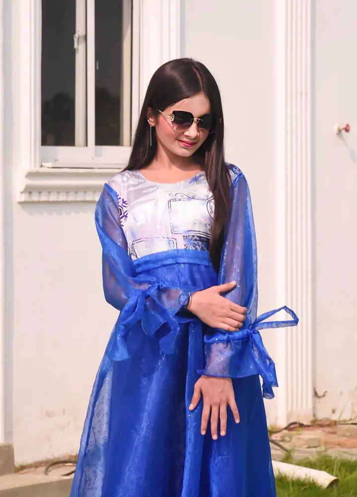 The Girl Store Pret Casual Organza Kurti Frozen Fever Gown