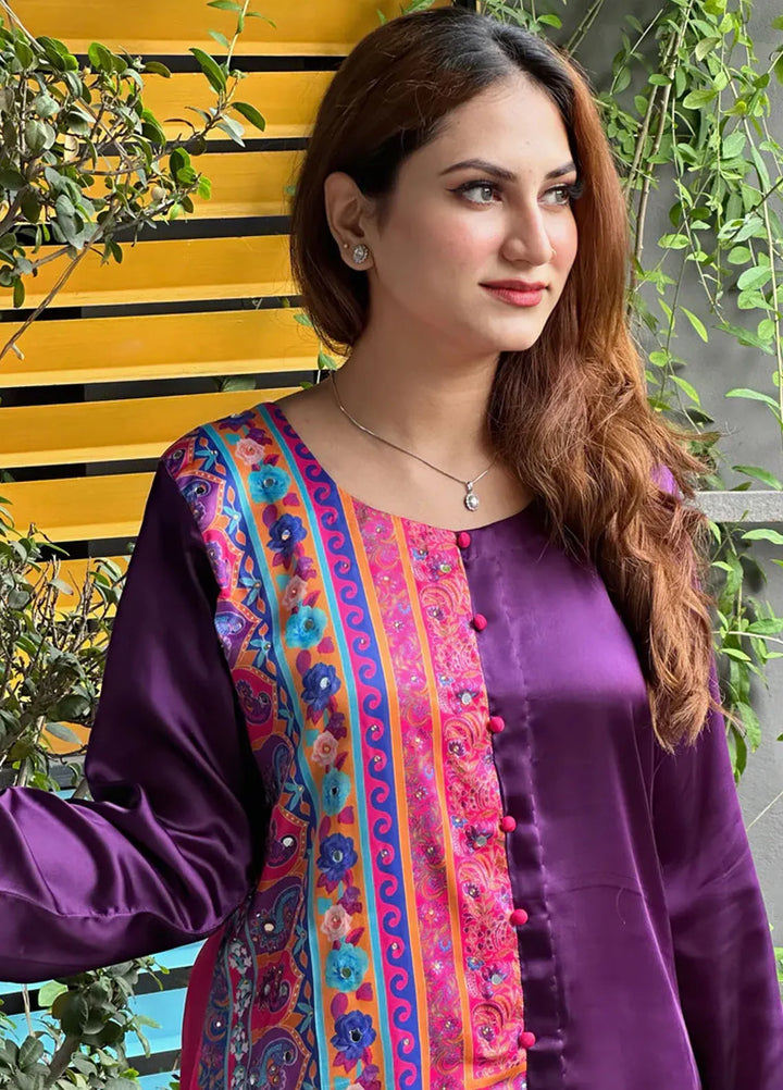 The Girl Store Pret Silk Kurti Vivid