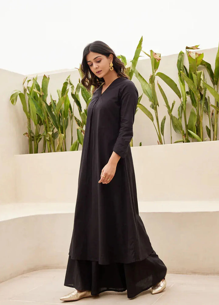 The Girl Store Pret Solid Linen 2 Piece Suit Midnight