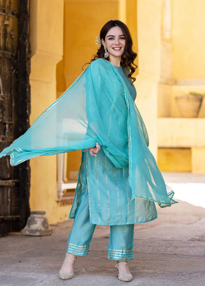 The Girl Store Pret Casual Raw Silk 3 Piece Suit Raya