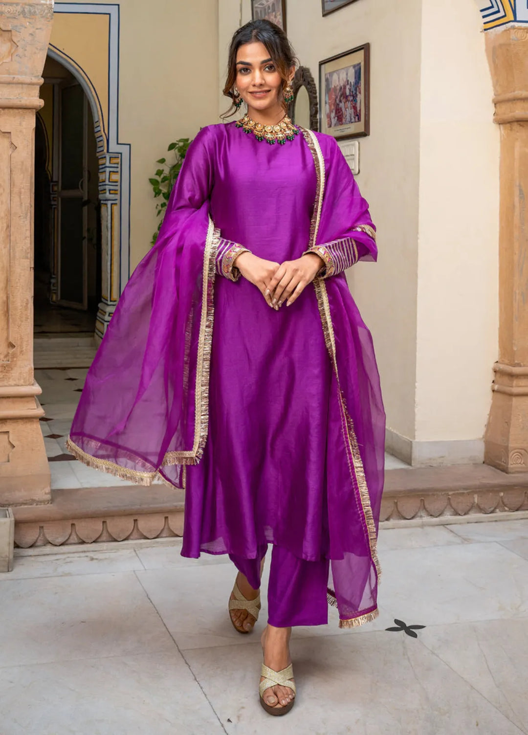 The Girl Store Pret Casual Raw Silk 3 Piece Suit Wisteria