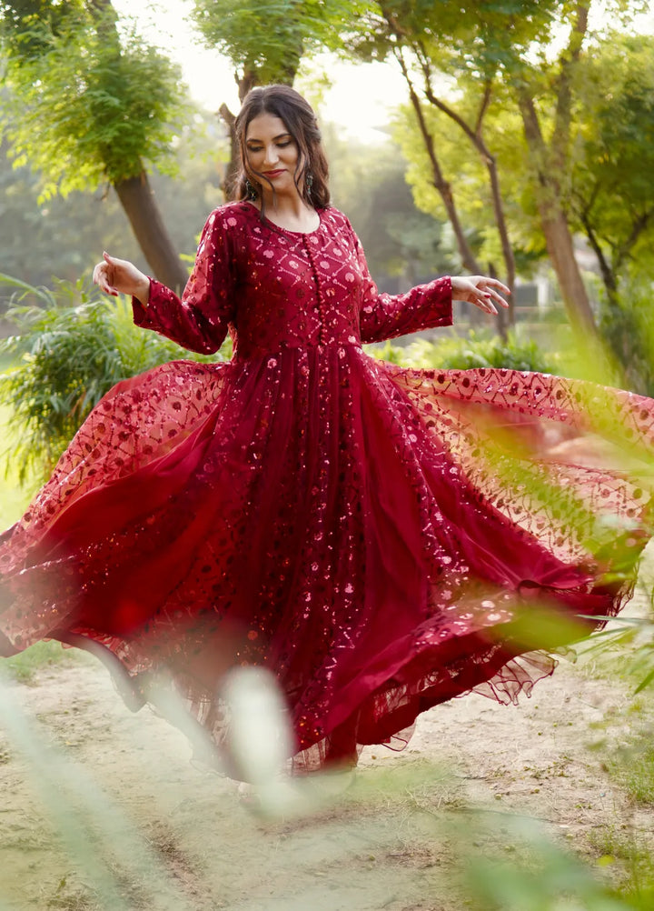 The Girls Store Pret Embroidered Net 3 Piece Suit Evelyn