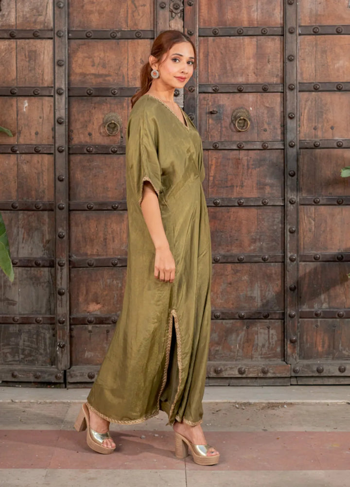 The Girls Store Pret Solid Raw Silk Kurti Sylvie