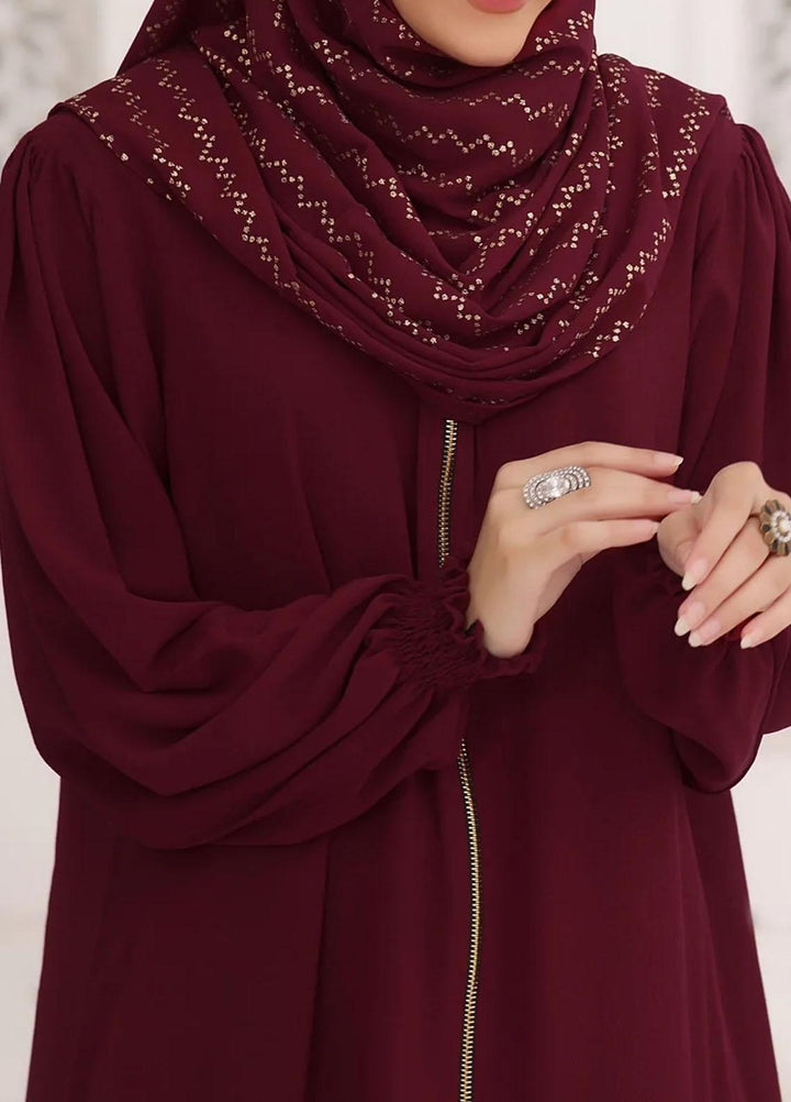 The Great Master (TGM)  Nida Front Open Zipper Style Abaya Samar
