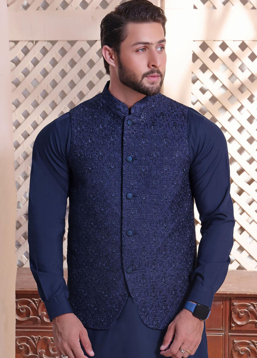 The Great Master (TGM) Waistcoat for Men - Stater Blue