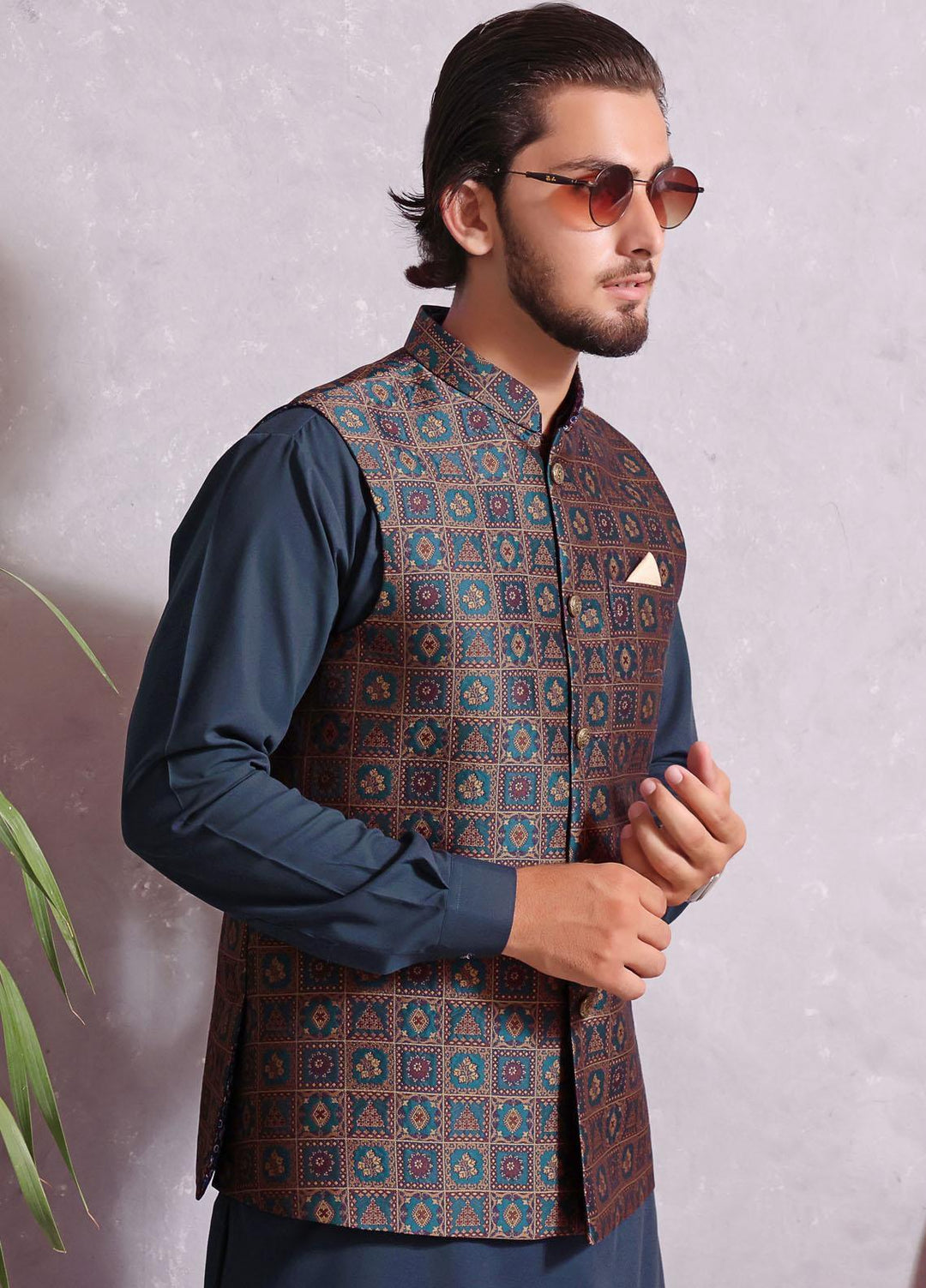 The Great Master (TGM) Atlas Festive Men Waistcoat - TGM22MW Gingerspice