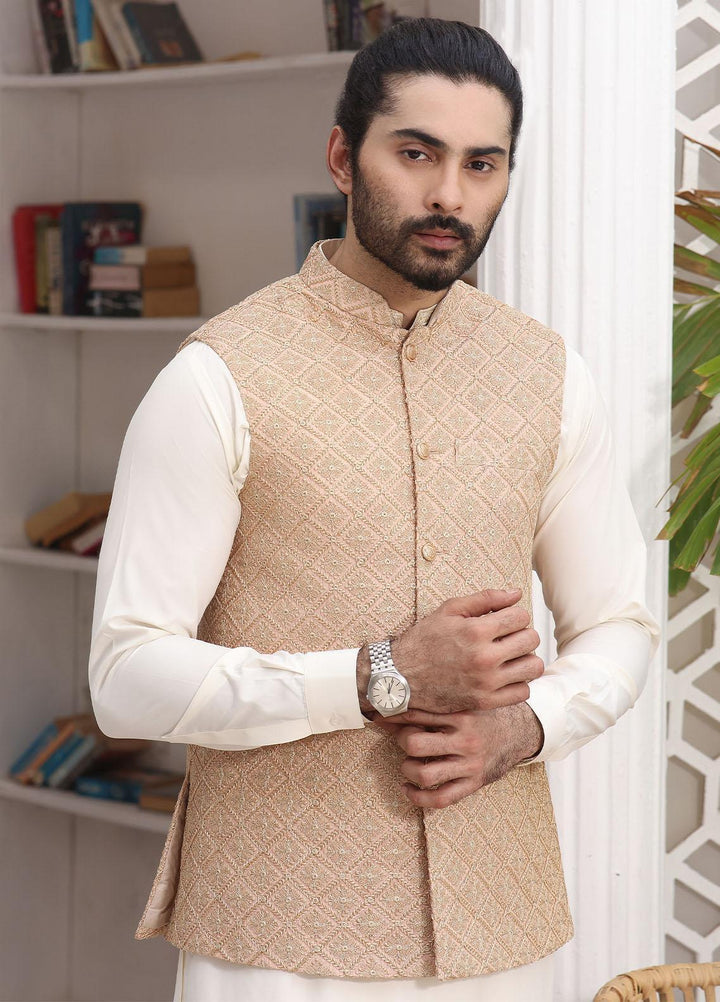 The Great Master (TGM) Missouri Formal Waistcoat for Men -  CARAMEL SWIRL