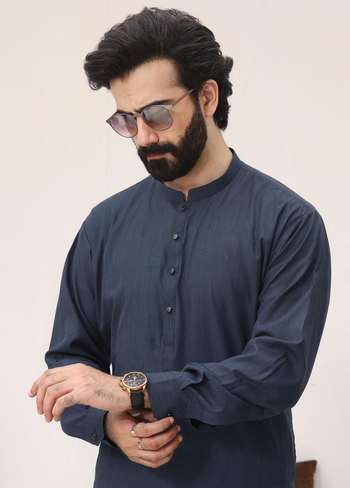 The Great Master (TGM) Blended Formal 3 Piece Suit for Men -  Moonlight Blue