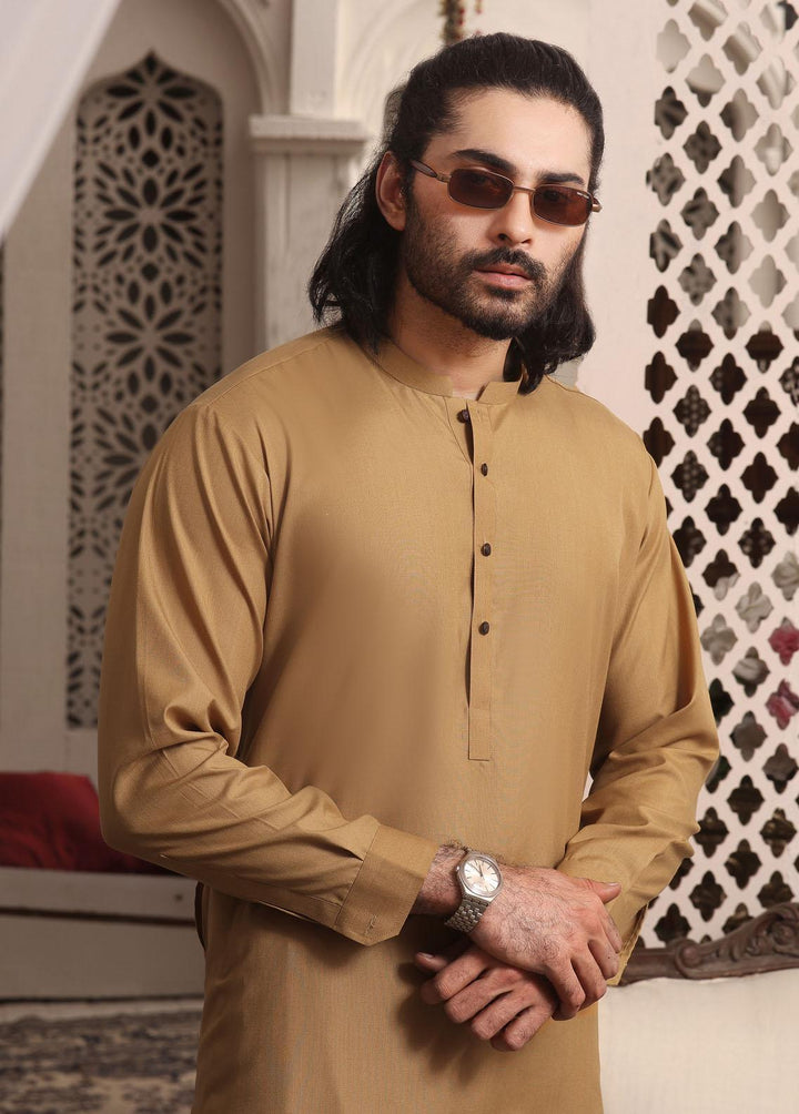 The Great Master (TGM) Jamawar Formal Men 3 Piece Suit -  Mossy Mocha