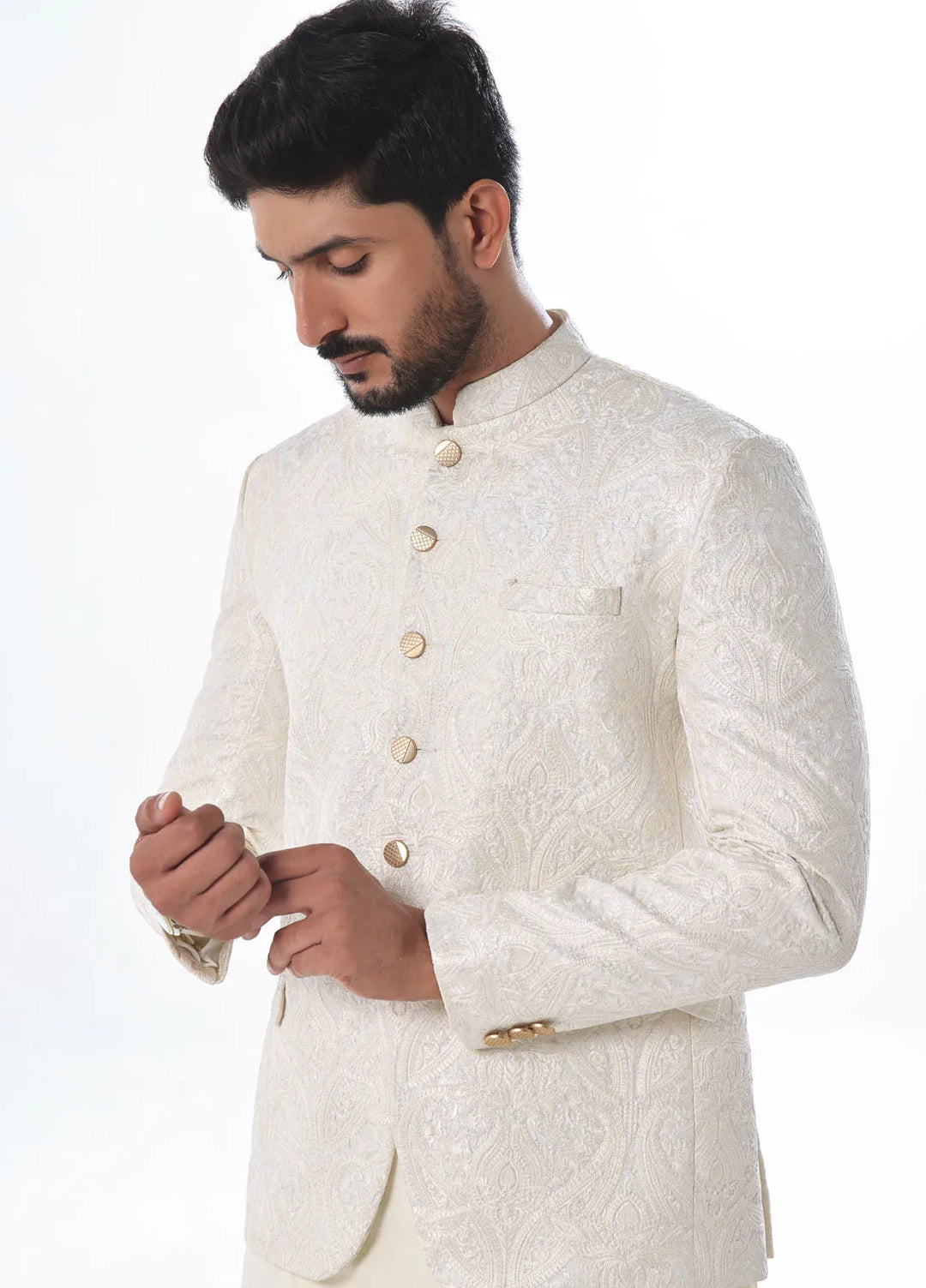 The Great Master TGM Embroidered Men Prince Coat - Prince Coat 100