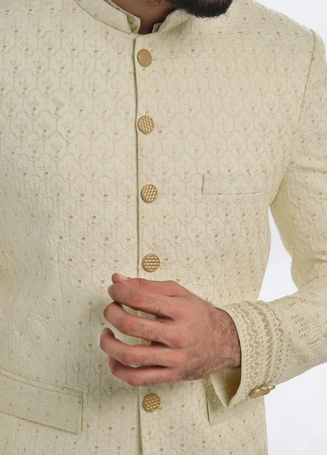 The Great Master TGM Embroidered Men Prince Coat - Prince Coat 103