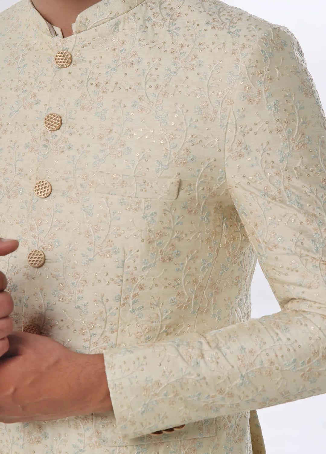 The Great Master TGM Embroidered Men Prince Coat - Prince Coat 105