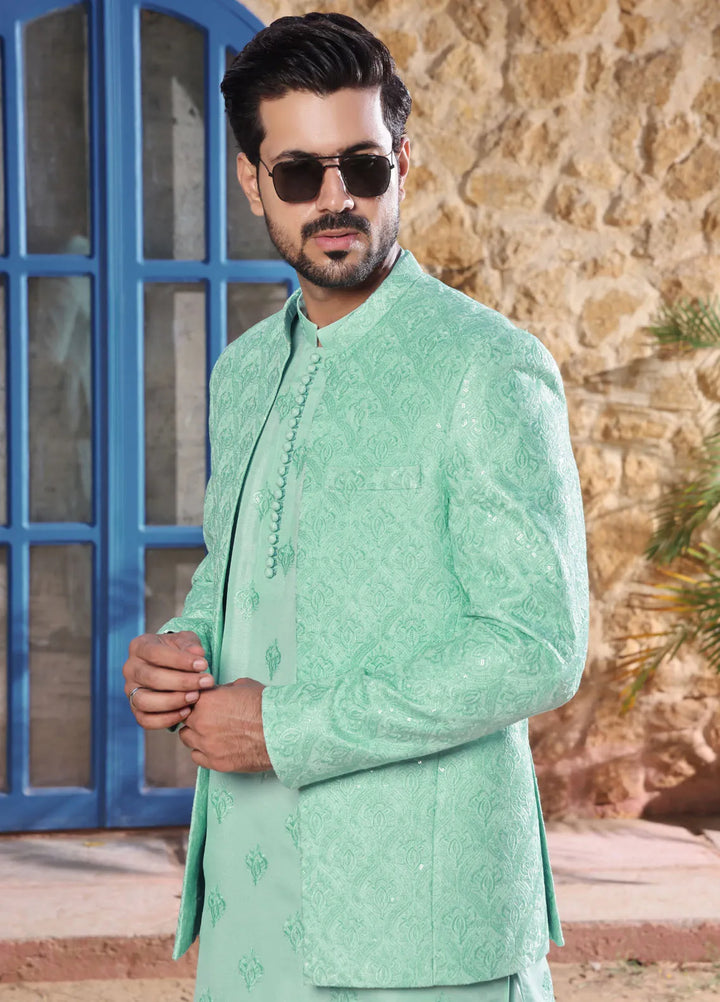 The Great Master TGM Embroidered Men Prince Coat - Prince Coat 89