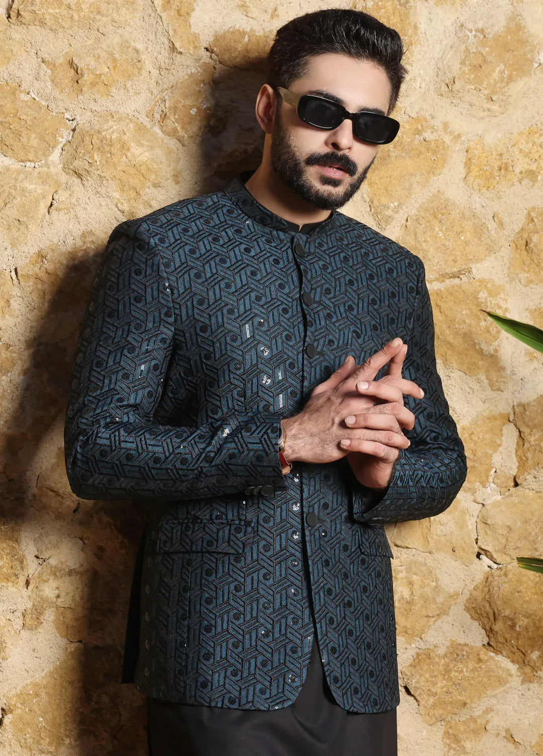 The Great Master TGM Embroidered Men Prince Coat - Prince Coat 92