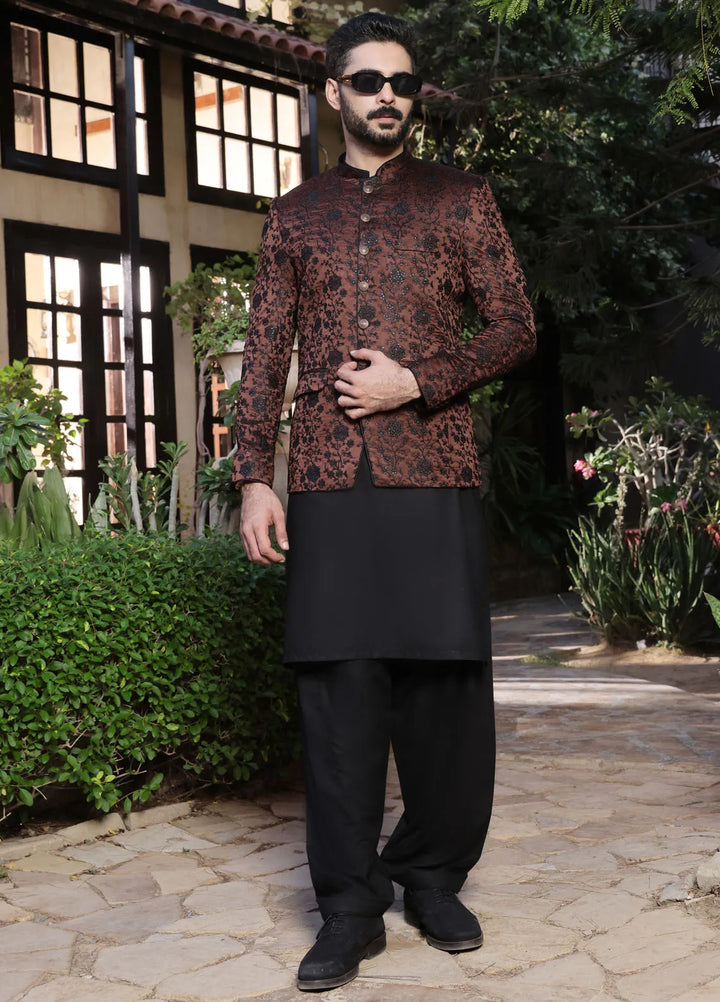 The Great Master TGM Embroidered Men Prince Coat - Prince Coat 93