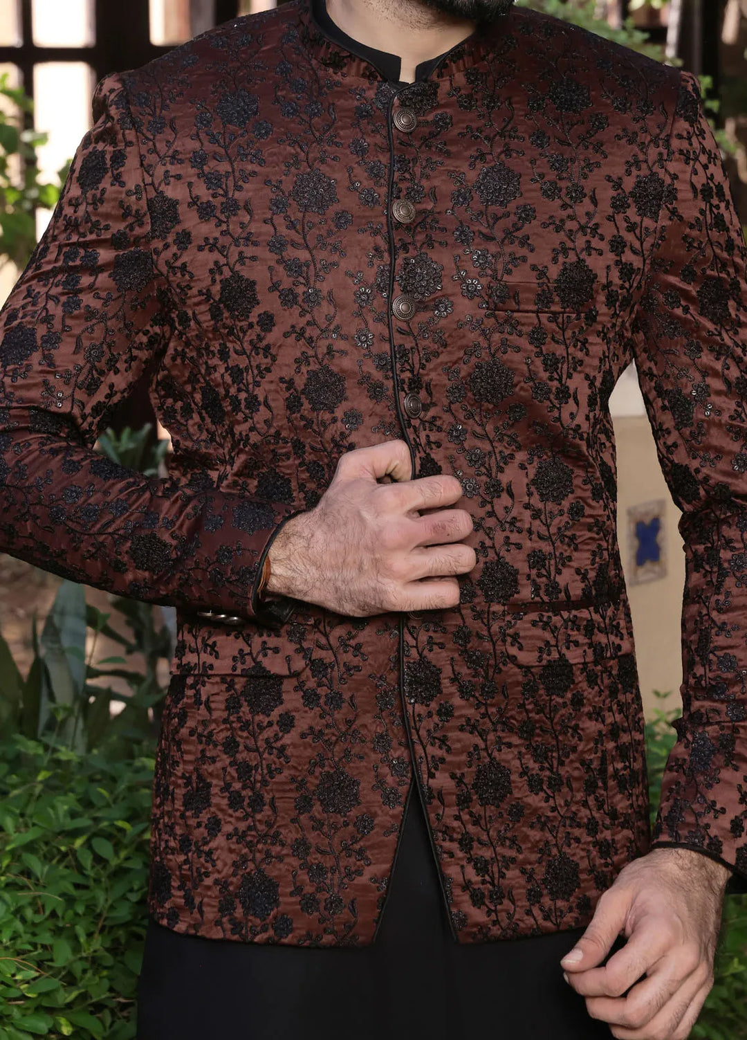 The Great Master TGM Embroidered Men Prince Coat - Prince Coat 93