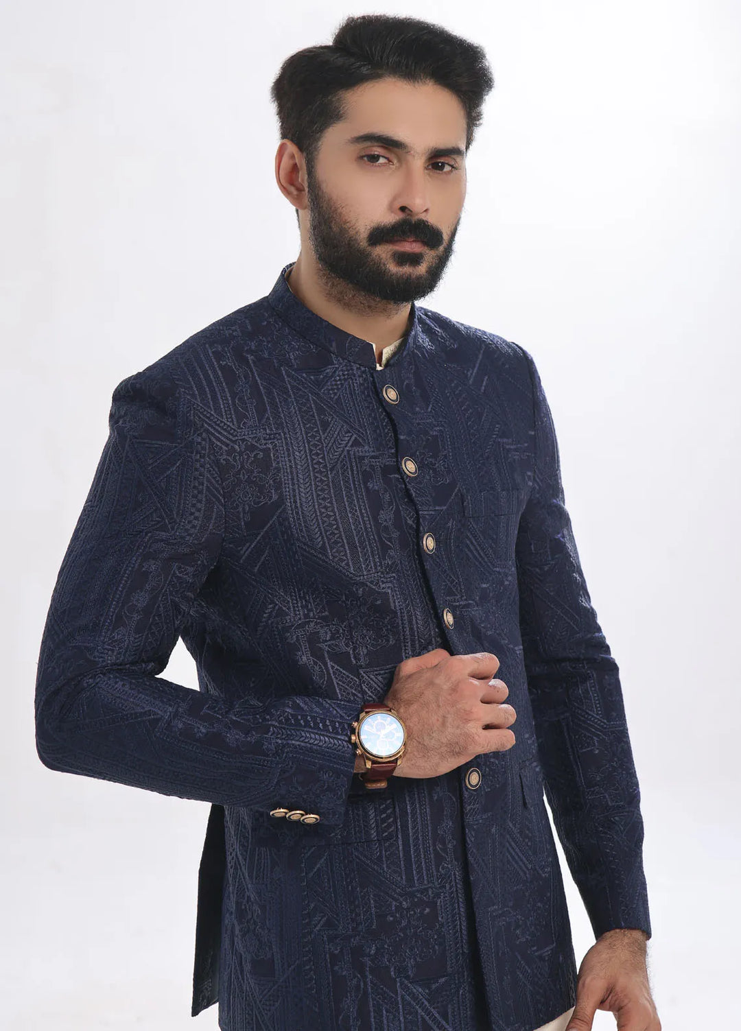 The Great Master TGM Embroidered Men Prince Coat - Prince Coat 95