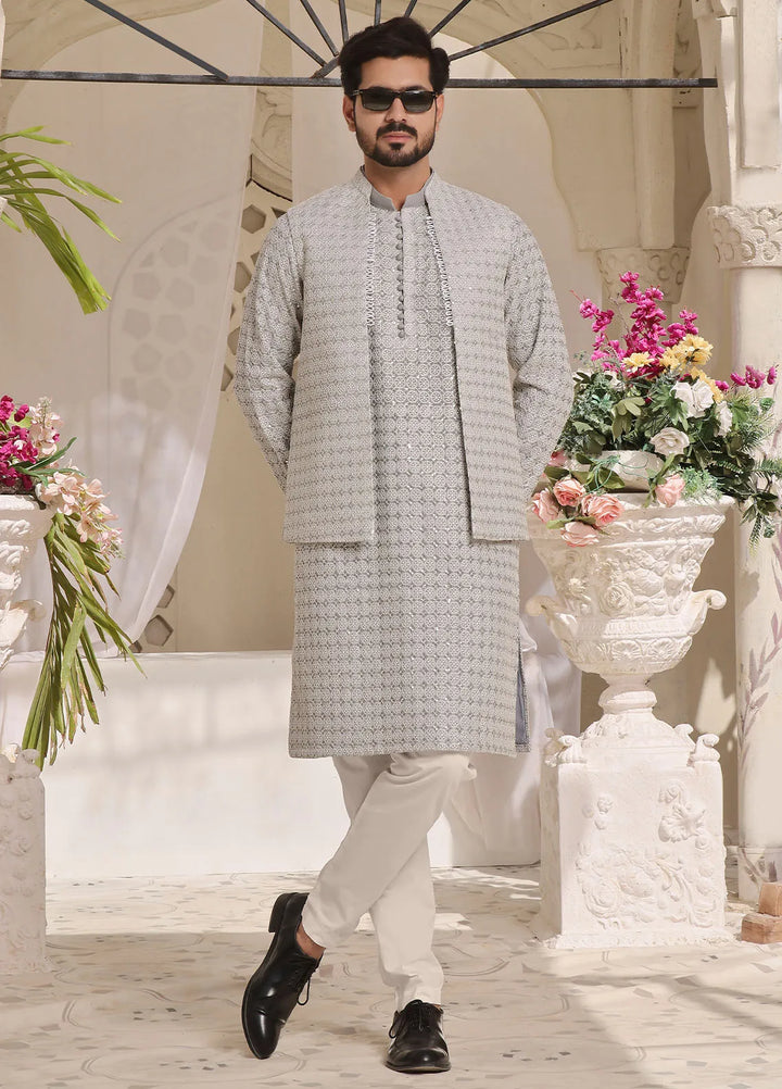 The Great Master (TGM) Maesuri Formal Men 3 Piece Suit -  Sterling Silver