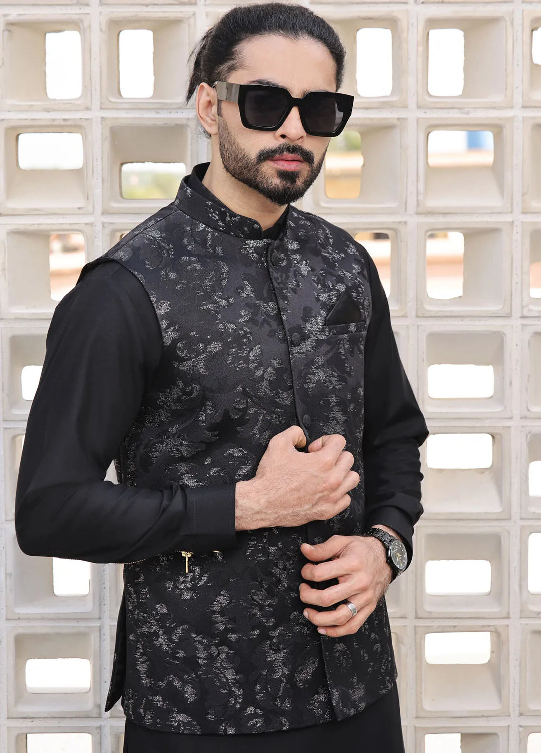 The Great Master (TGM) Suiting Formal Men Waistcoat - Intense Platinum