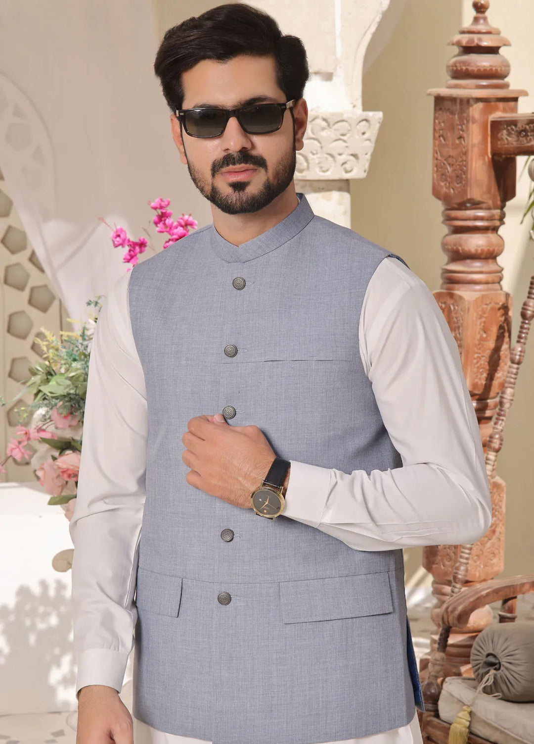 The Great Master (TGM) Suiting Formal Men Waistcoat - Lagoon Opulence Luxury