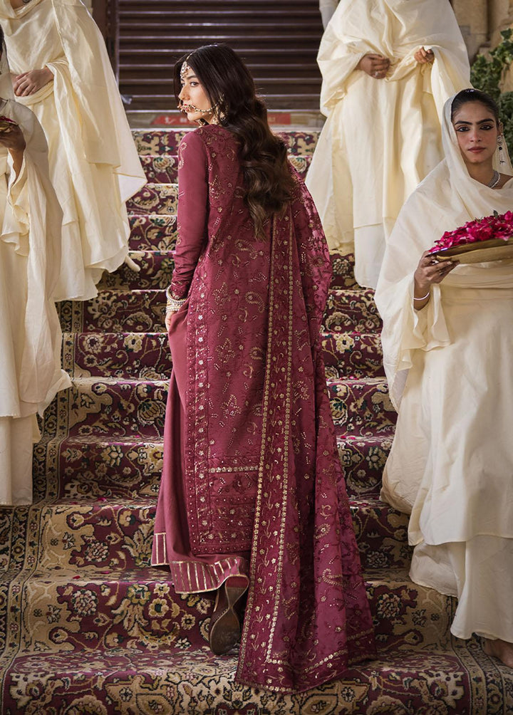 The Mughal Queen by Asim Jofa Embroidered Cotton Suits Unstitched 3 Piece AJ23MQ AJMQ-03 - Eid Collection