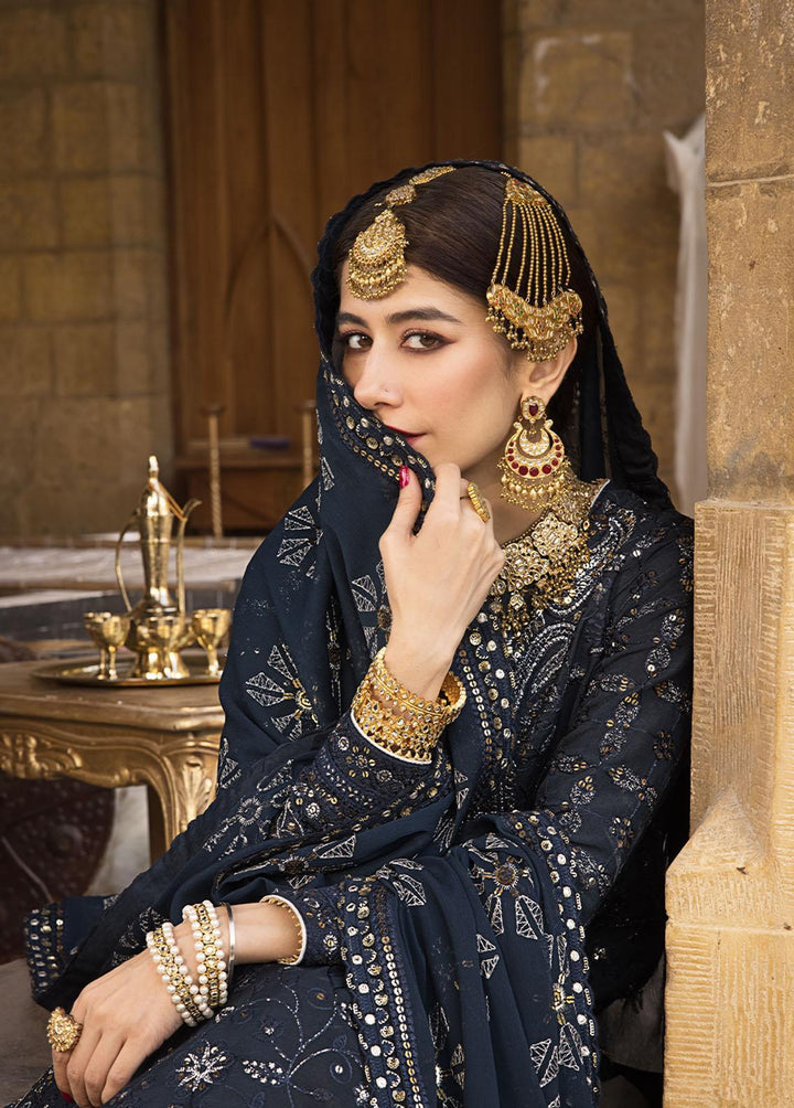 The Mughal Queen by Asim Jofa Embroidered Cotton Suits Unstitched 3 Piece AJ23MQ AJMQ-06 - Eid Collection