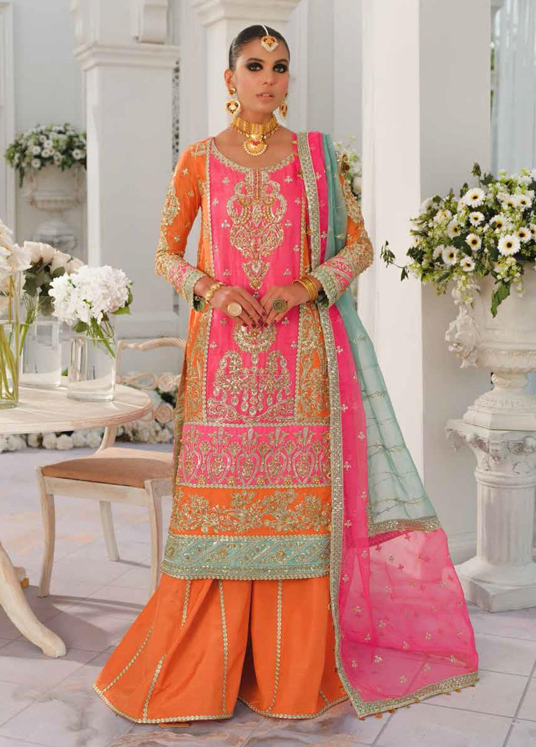 The Royal Mansion by Freesia Embroidered  Suits Unstitched 3 Piece FRE22RM FFD-0083 Diffuse - Wedding Collection