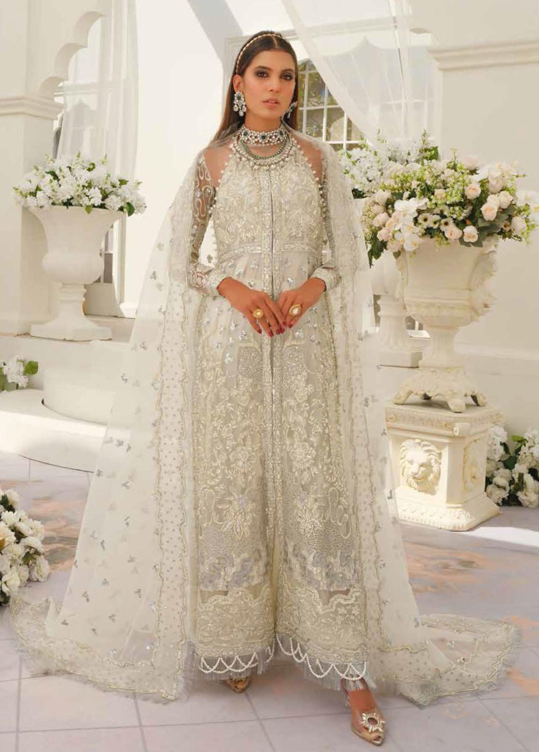 The Royal Mansion by Freesia Embroidered  Suits Unstitched 3 Piece FRE22RM FFG-0013 Meadow - Wedding Collection