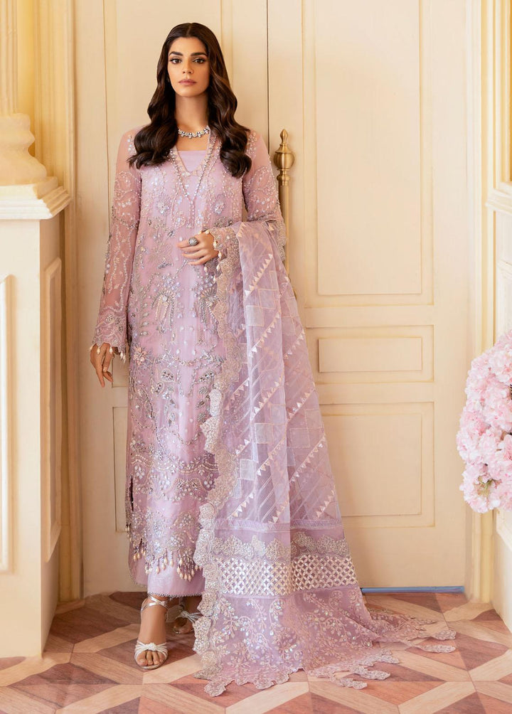 The Royal Palace By Nureh Embroidered Chiffon Suits Unstitched 3 Piece NU23RP NL-44 - Luxury Formal Collection