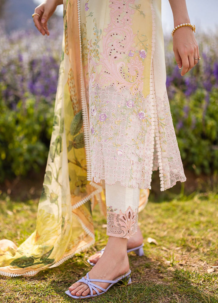 The Secret Garden by Mushq Embroidered Lawn Suits Unstitched 3 Piece MQ24SG D-5B Serenity - Summer Collection