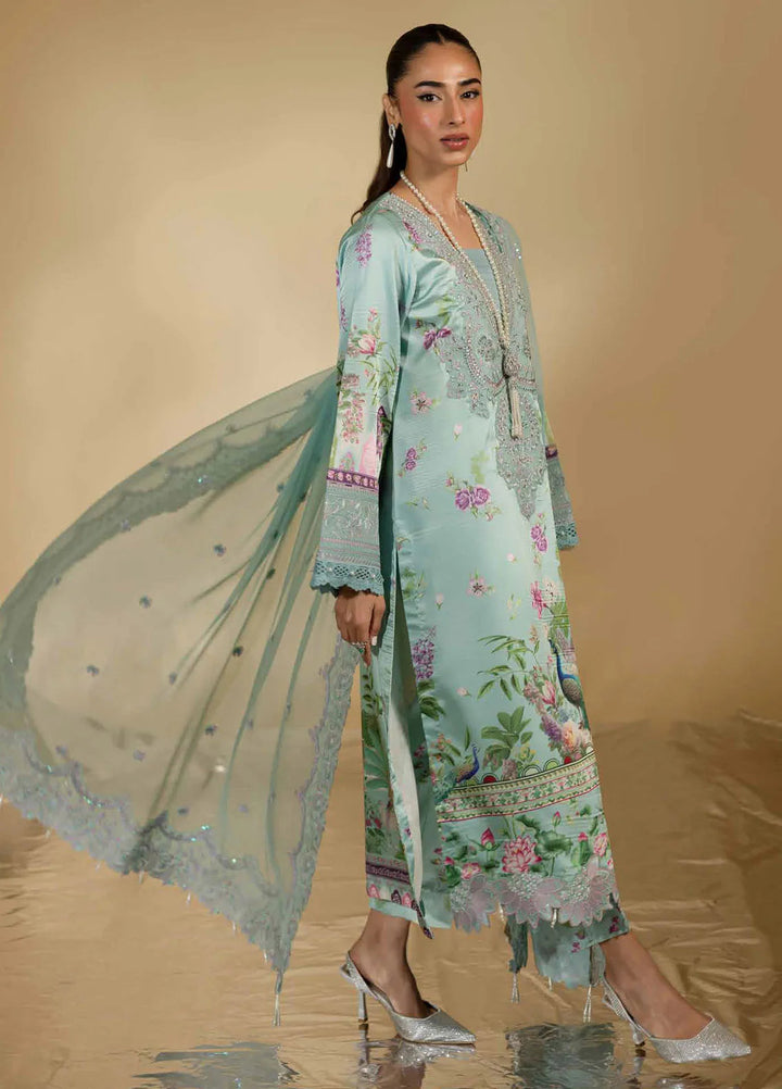 The Silk Edit by Nureh Embroidered Silk Suits Unstitched 3 Piece NU25TSE S-21 - Festive Collection