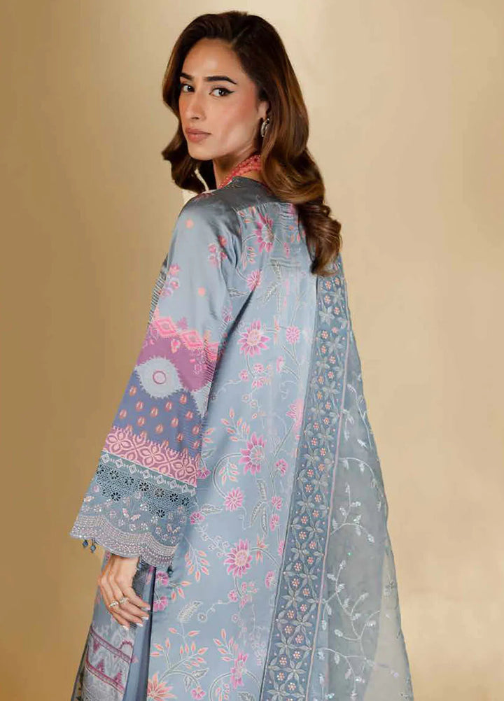 The Silk Edit by Nureh Embroidered Silk Suits Unstitched 3 Piece NU25TSE S-23 - Festive Collection