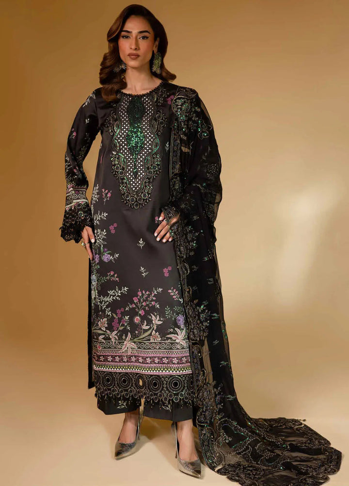 The Silk Edit by Nureh Embroidered Silk Suits Unstitched 3 Piece NU25TSE S-24 - Festive Collection