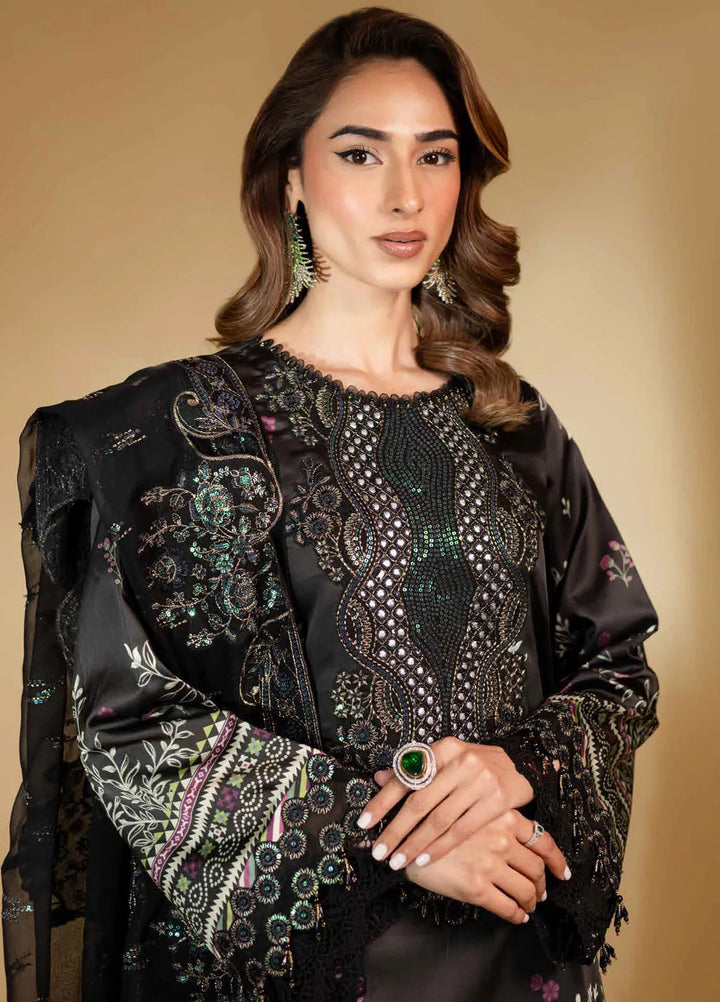 The Silk Edit by Nureh Embroidered Silk Suits Unstitched 3 Piece NU25TSE S-24 - Festive Collection
