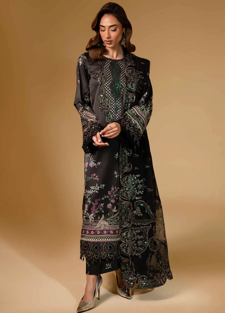 The Silk Edit by Nureh Embroidered Silk Suits Unstitched 3 Piece NU25TSE S-24 - Festive Collection
