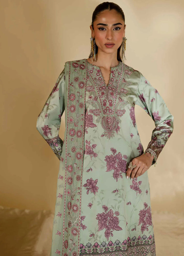 The Silk Edit by Nureh Embroidered Silk Suits Unstitched 3 Piece NU25TSE S-25 - Festive Collection