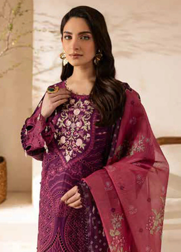 The Summer Garden By Parishay Embroidered Lawn Suit Unstitched 3 Piece PR25TS SG-03 - Summer Collection