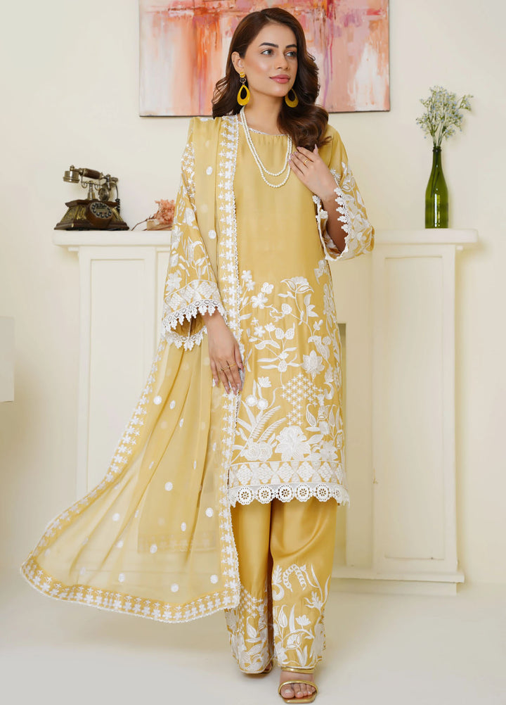Thread And Weaves Pret Embroidered Viscose 3 Piece Suit RTWV25102S