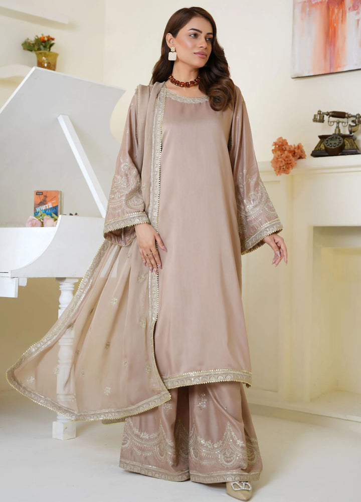 Thread And Weaves Pret Embroidered Viscose 3 Piece Suit RTWV25105S