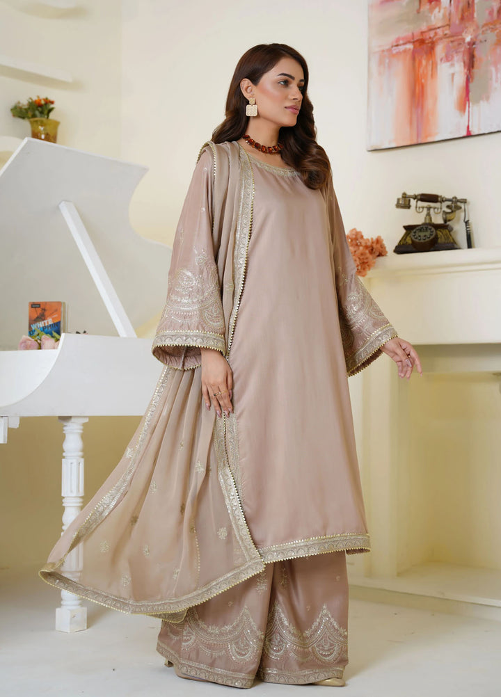 Thread And Weaves Pret Embroidered Viscose 3 Piece Suit RTWV25105S