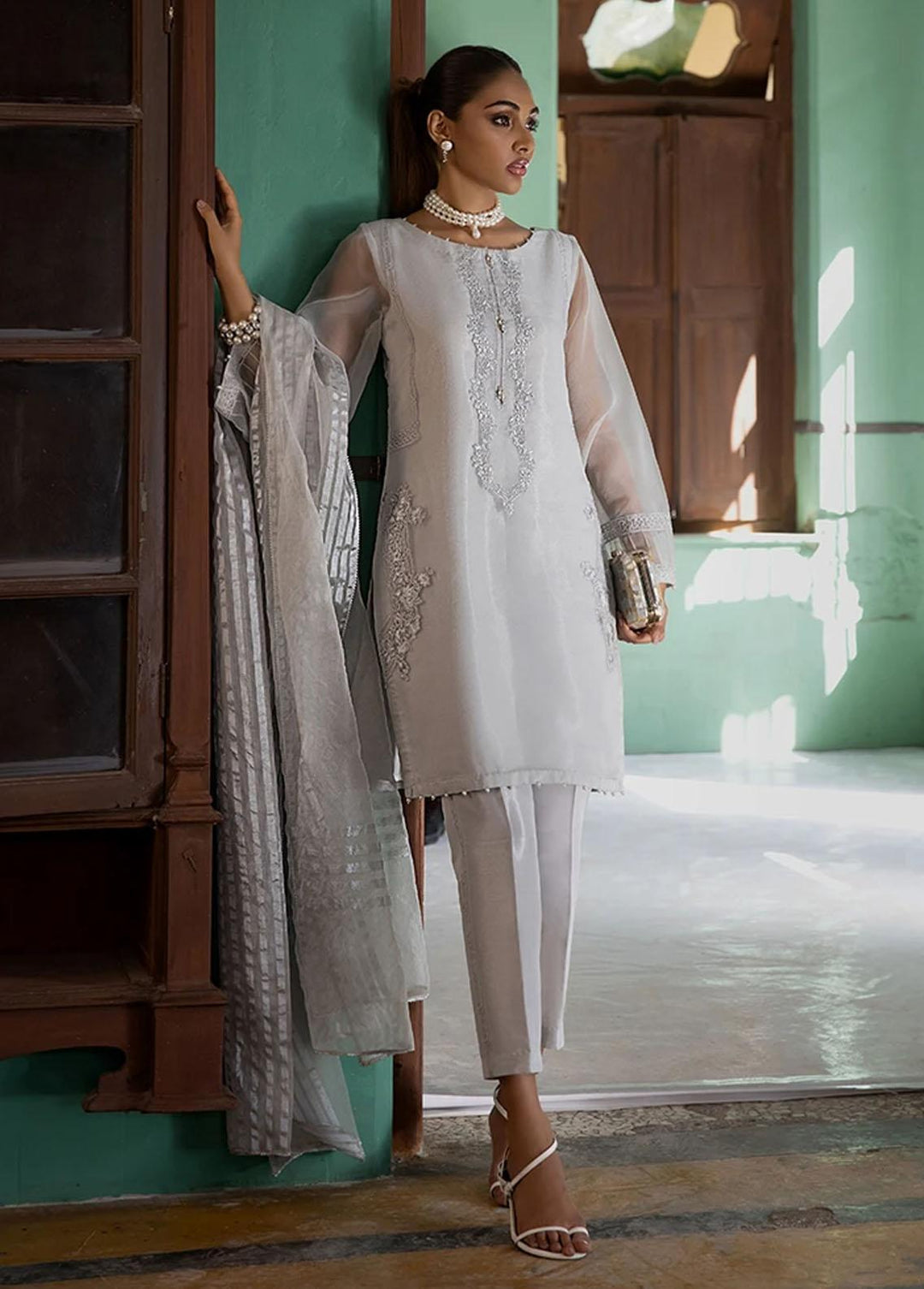 Threads & Motifs Pret Casual Organza 2 Piece Suit THM21RW 6815