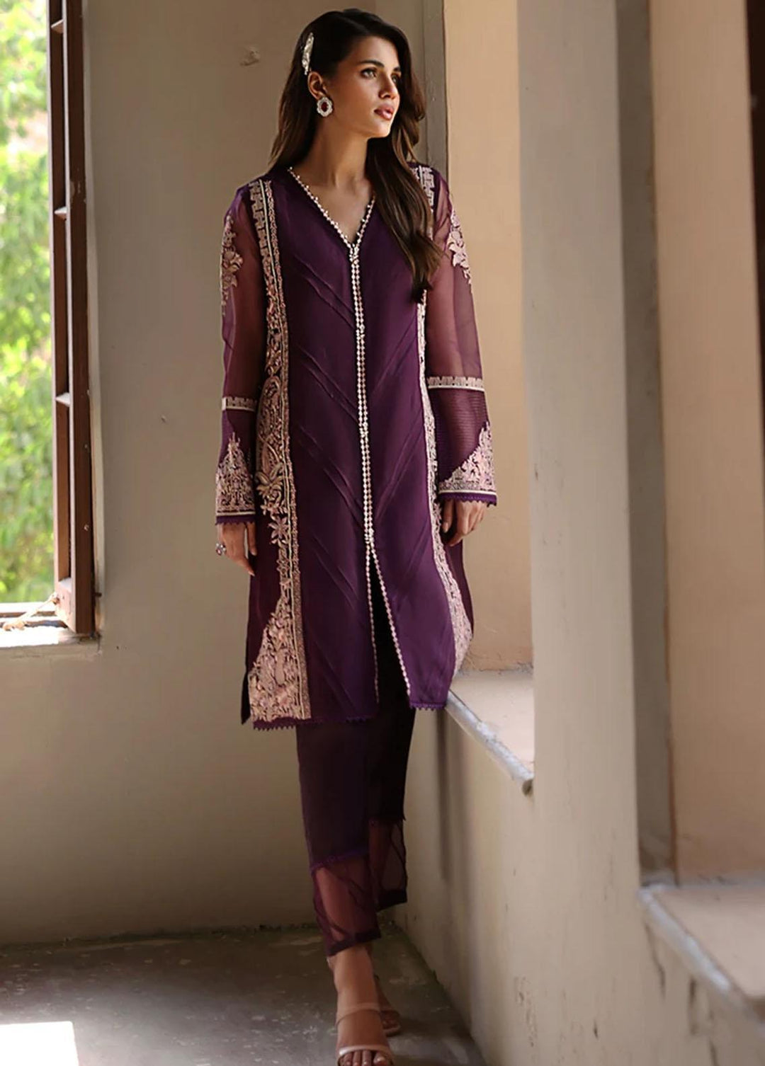 Threads & Motifs Pret Casual Organza Kurti THM21RW 7045.4