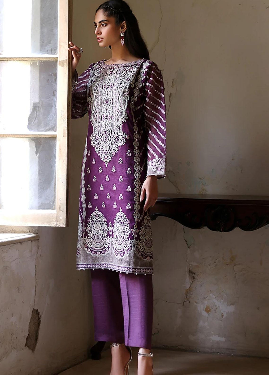 Threads & Motifs Pret Casual Organza Kurti THM21RW 7055