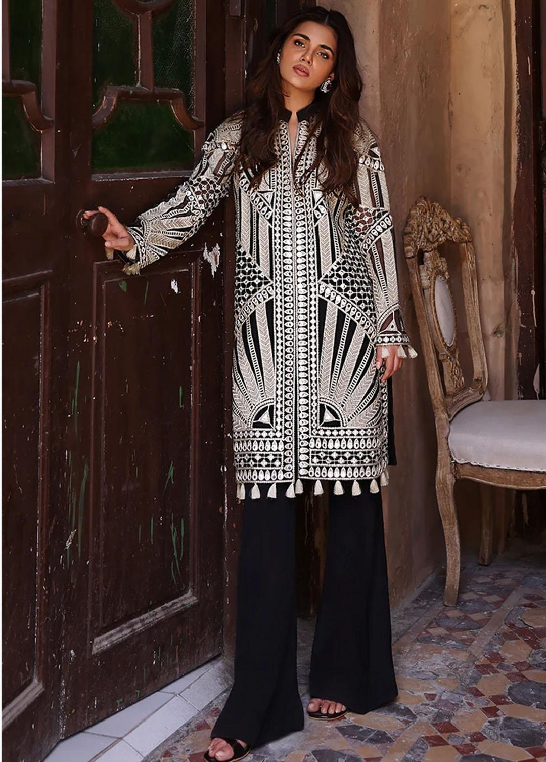 Threads & Motifs Pret Casual Organza Kurti THM21RW 7057