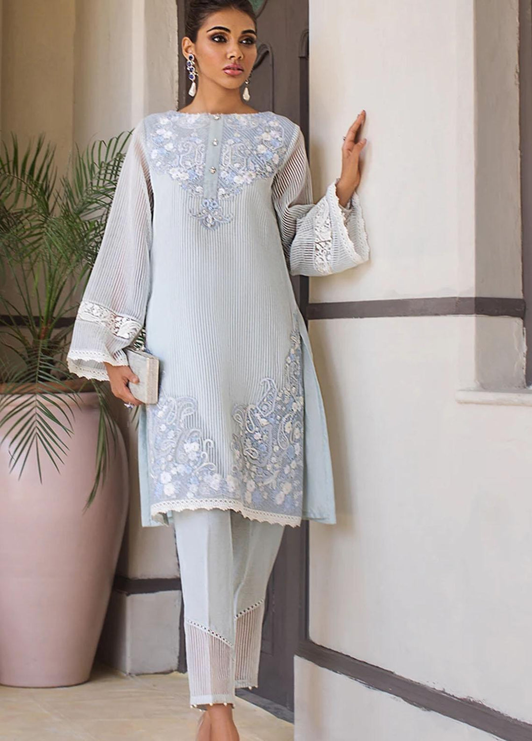 Threads & Motifs Pret Casual Organza Kurti THM21RW 7087