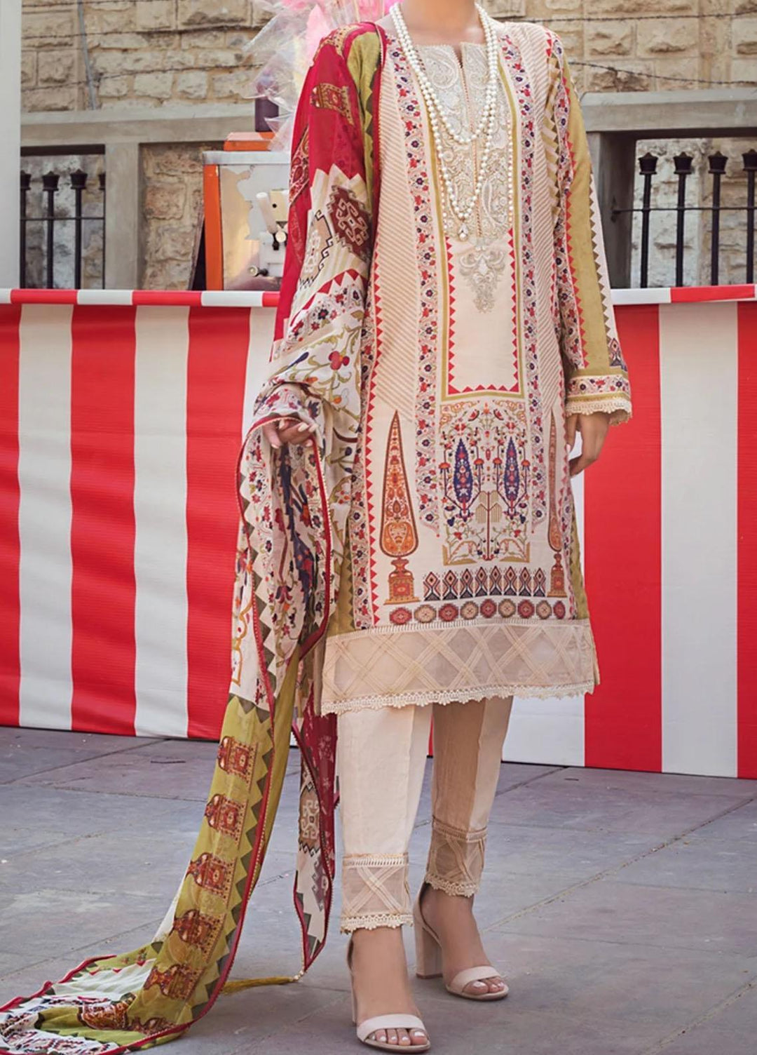 Threads & Motifs Pret Casual Organza 2 Piece Suit THM21RW 7103