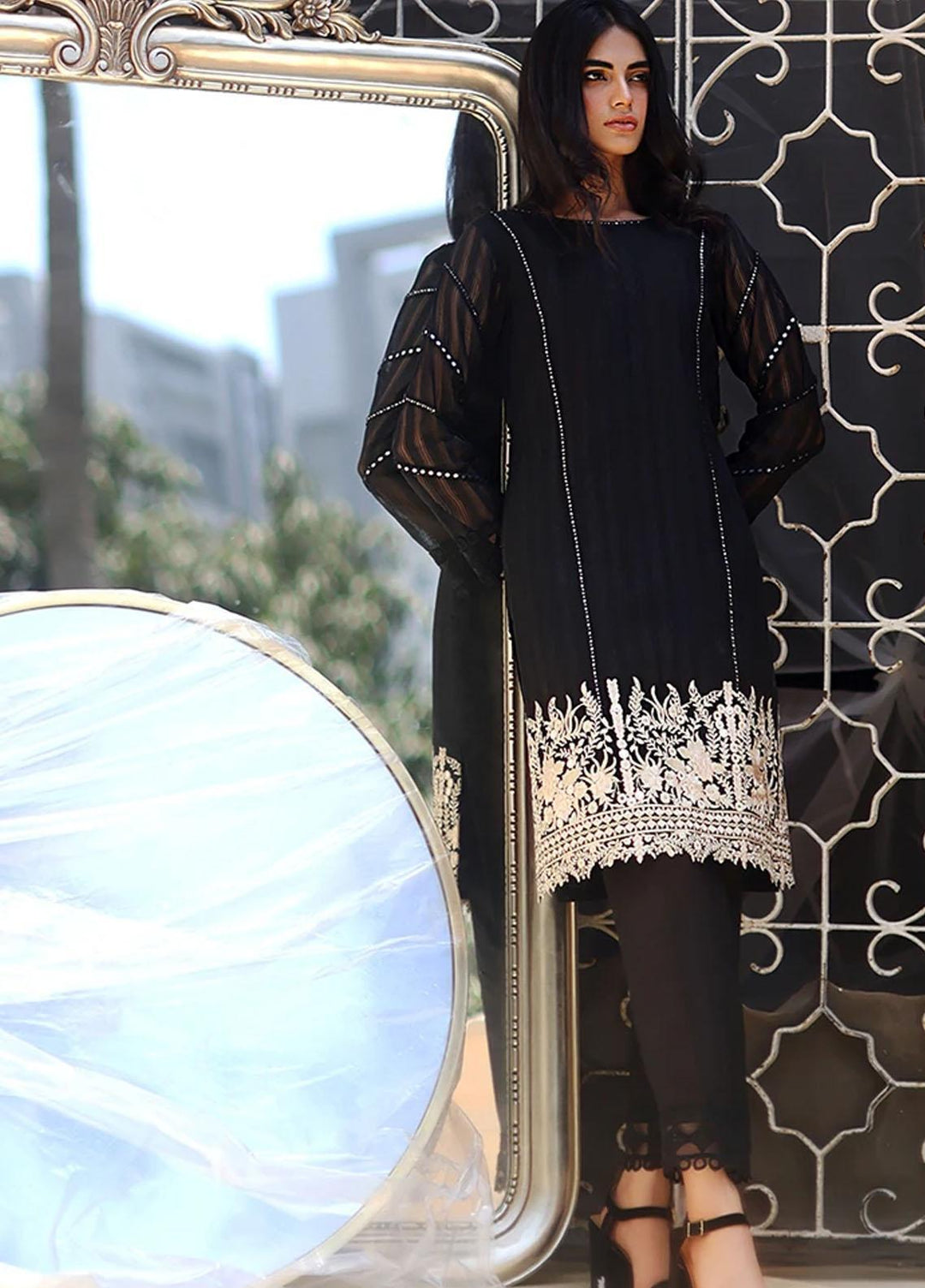 Threads & Motifs Pret Casual Organza Kurti THM21RW 7146