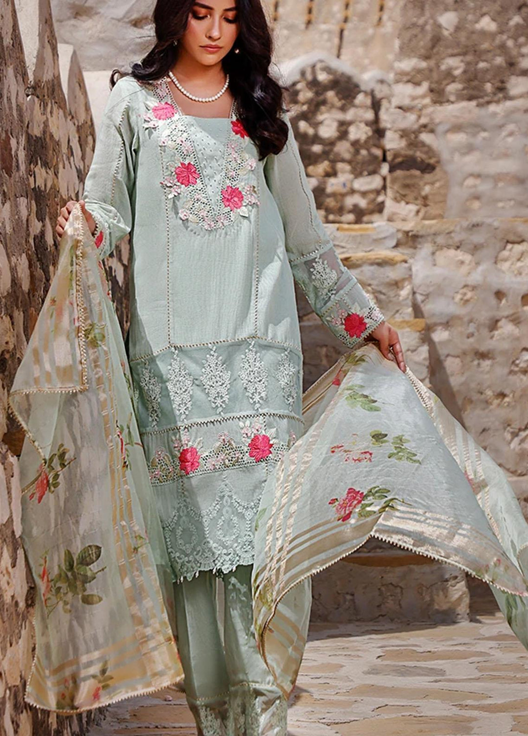 Threads & Motifs Pret Casual Khaadi Net 2 Piece Suit THM21RW 7236