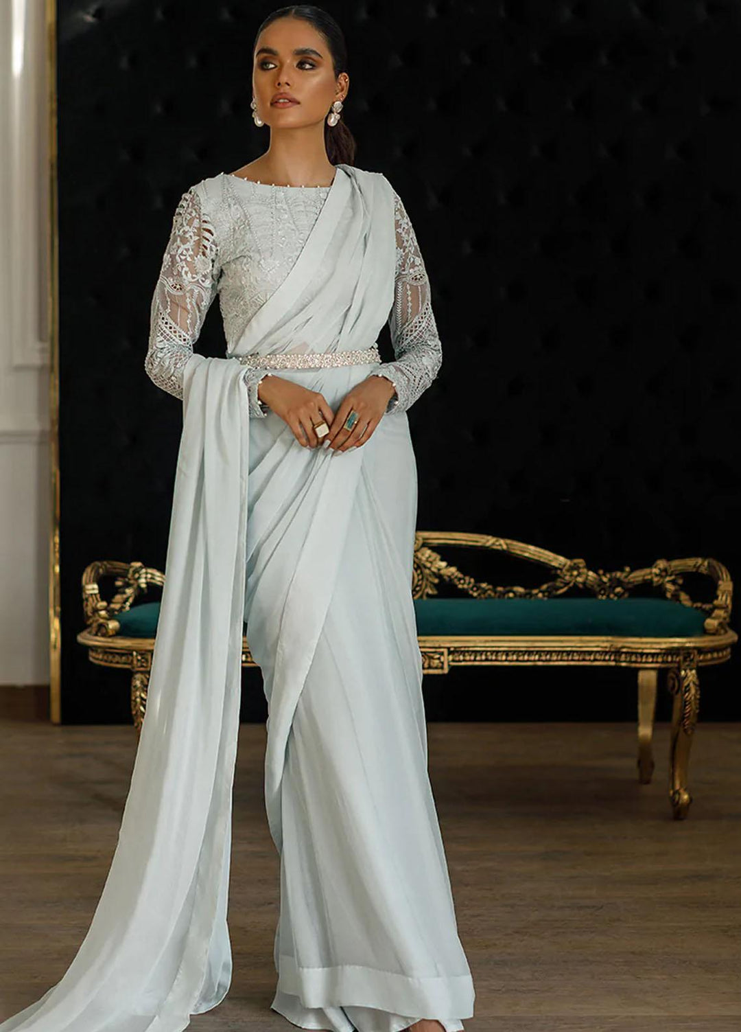 Threads & Motifs Luxury Pret Organza Saree THM22F 7941.2
