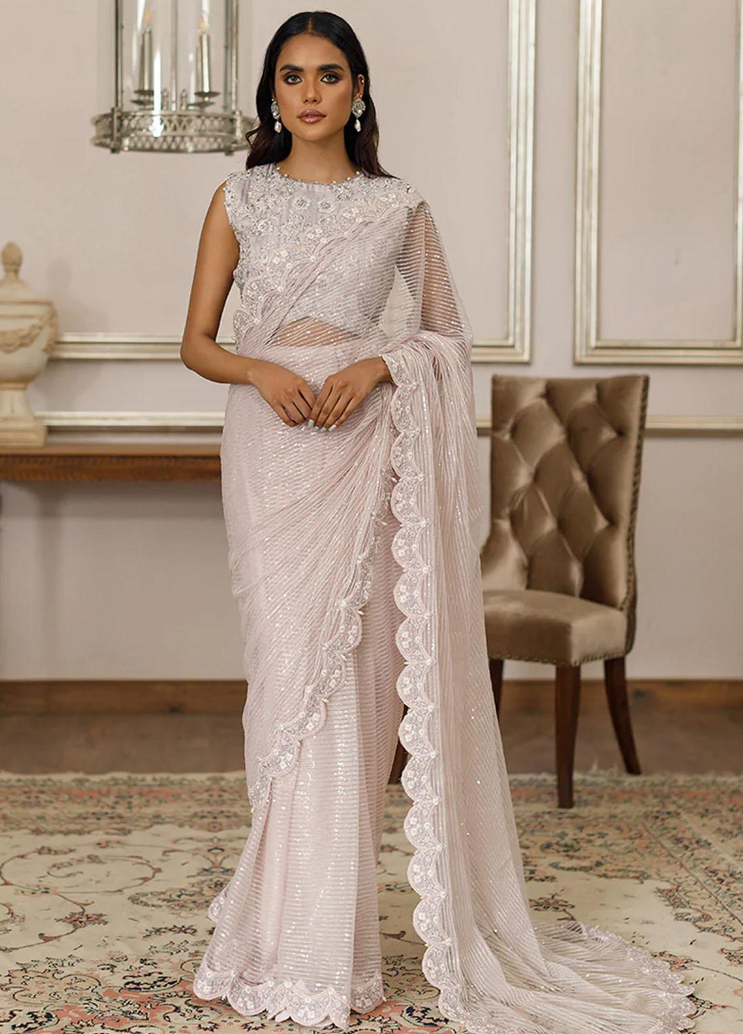 Threads & Motifs Luxury Pret Organza Saree THM22F 8007
